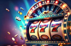 Ilustrasi permainan slot online dengan tema dinamis